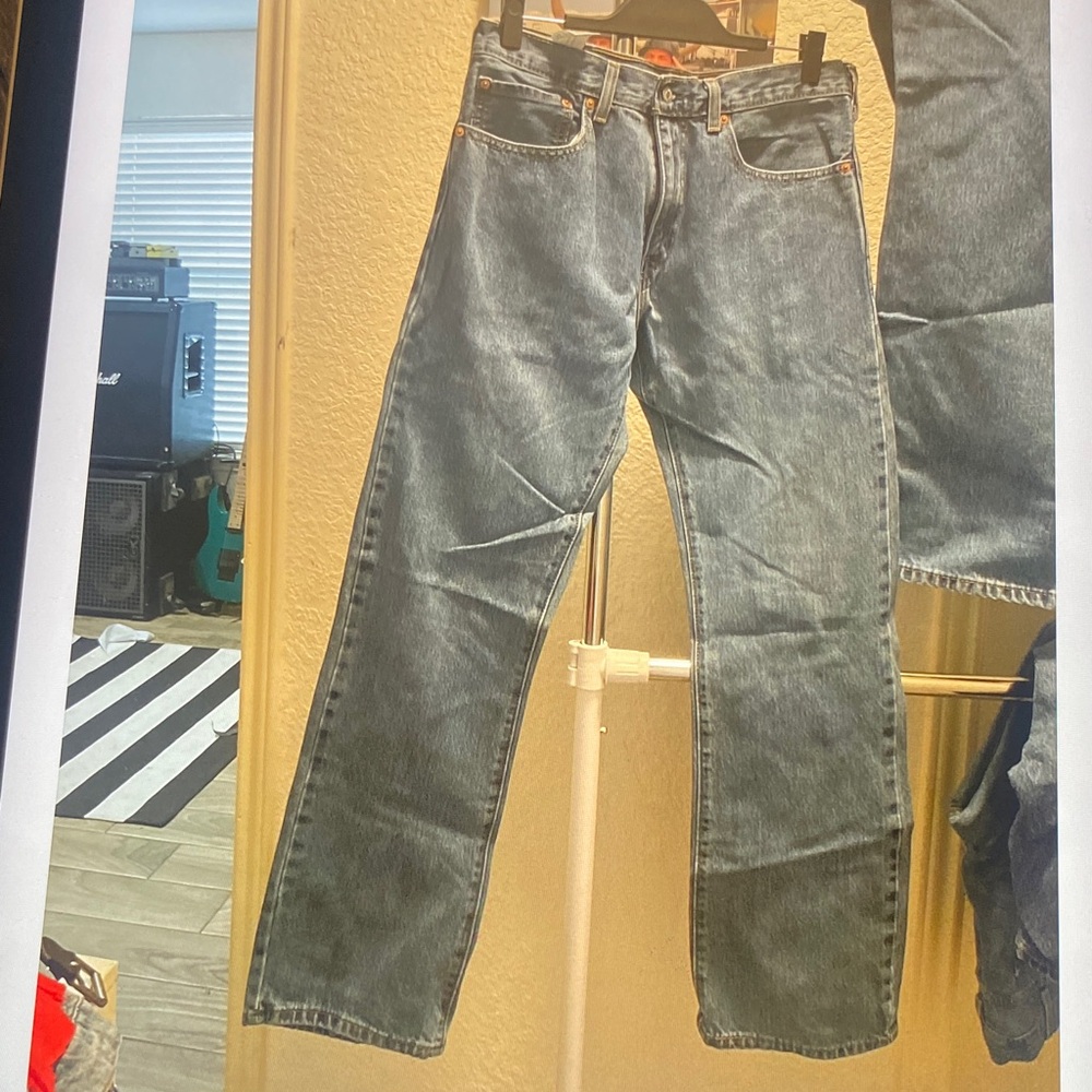 Levi's Gray Straight Leg Jeans